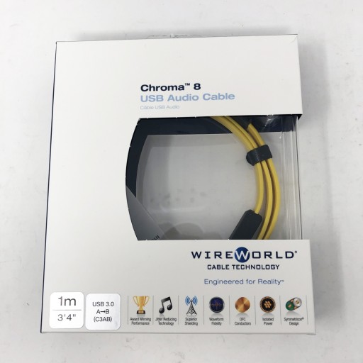 A to B WIREWORLD Chroma 8 USB 3.0 Audio Cables 1.0 Meter