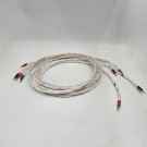 Synergistic Research  Foundation (Bananas, Pr, White Jacket)  8ft/2.5m  Speaker Cables