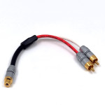 Straight Wire  Musicable II Y Cable (Female RCA to 2x Male RCA)  8 inch  Interconnect cables